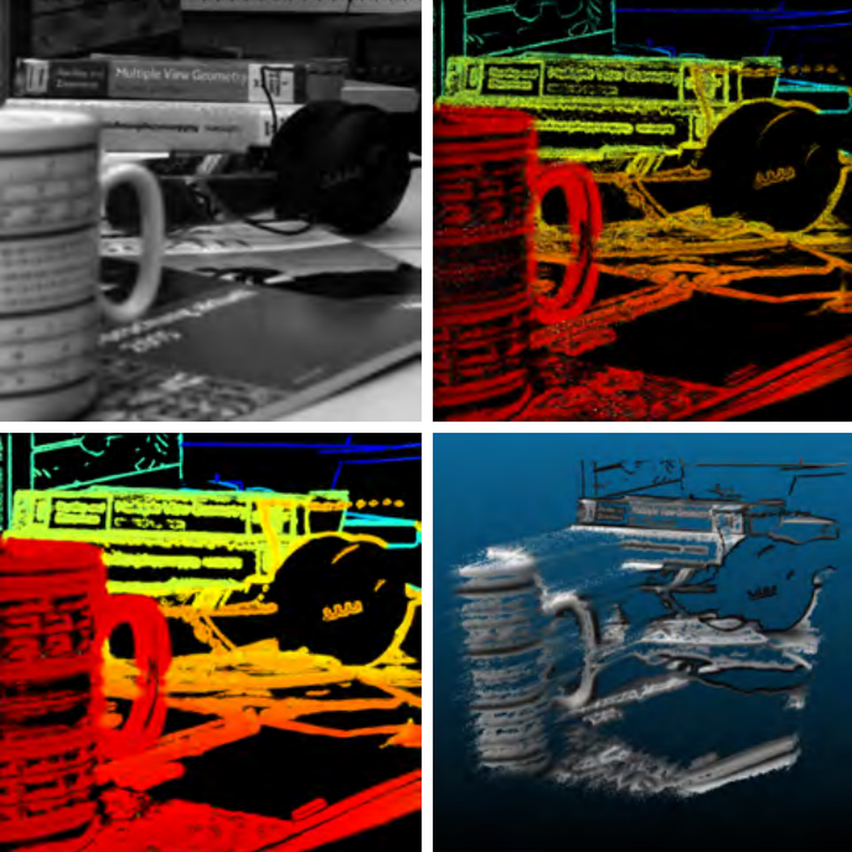 Filtering Probabilistic Depth Maps Received from a Focused Plenoptic Camera